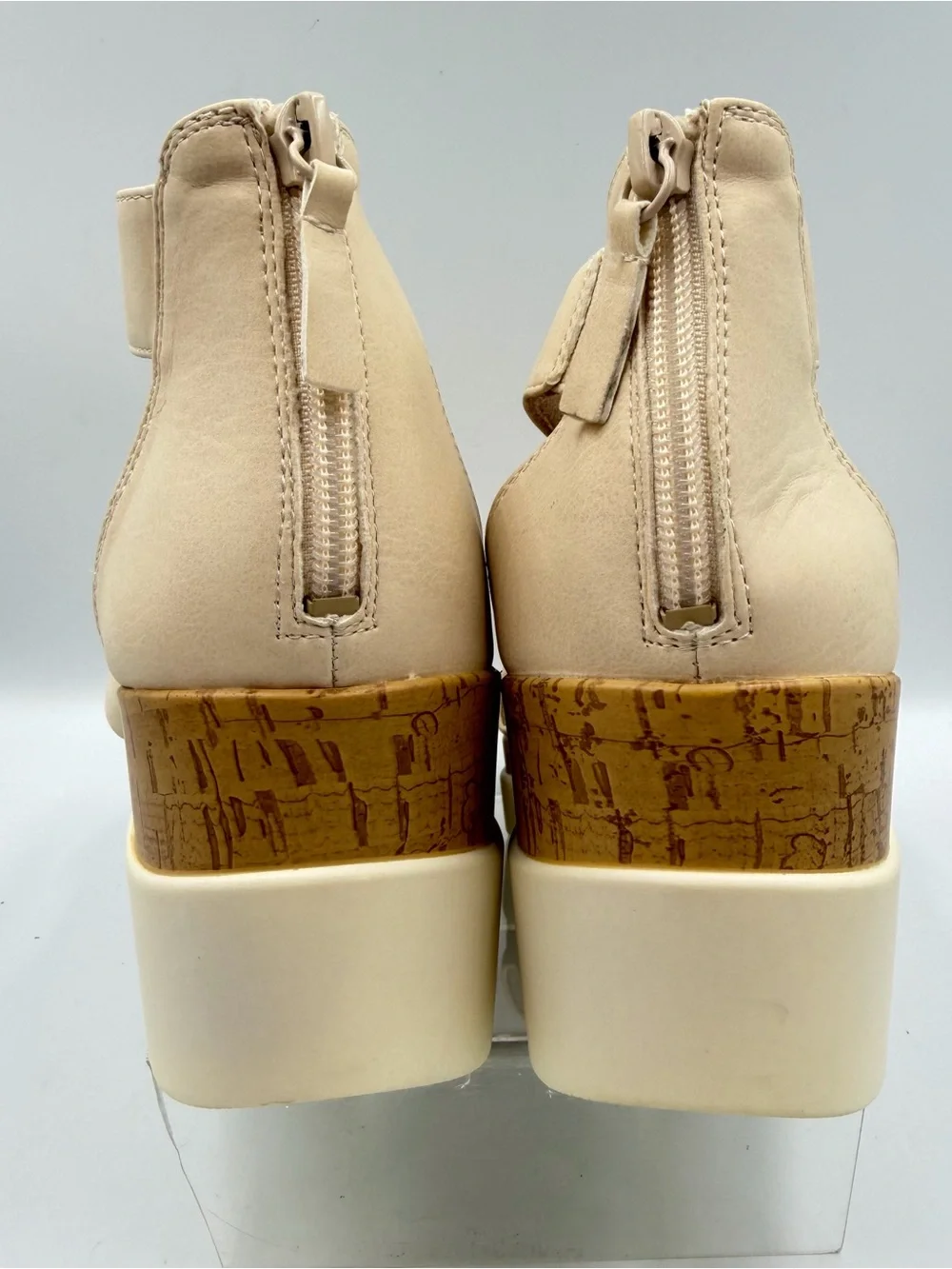 Soul Naturalizer Goodtimes Wedge Criss Cross Straps Womens 7.5W Back Zip